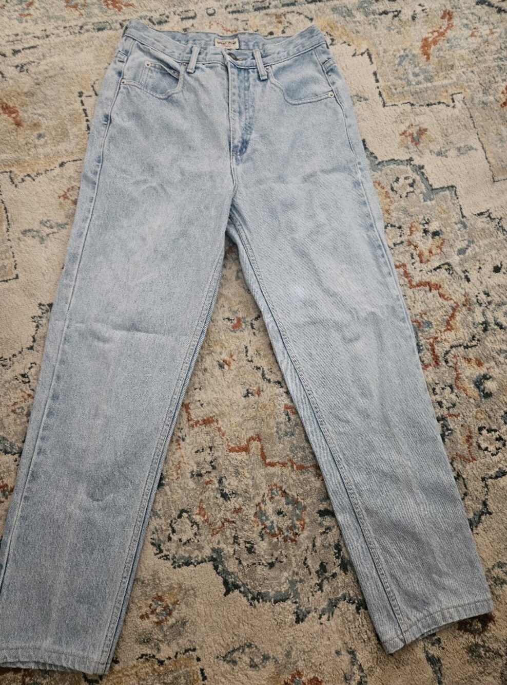Vintage Guess American Tradition High‎ Rise Jeans Light Blue 28 Style AST195